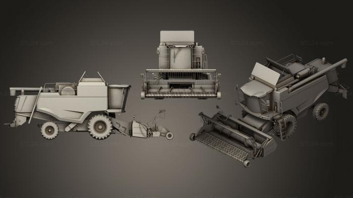 Vehicles (Combine Harvester16, CARS_0121) 3D models for cnc